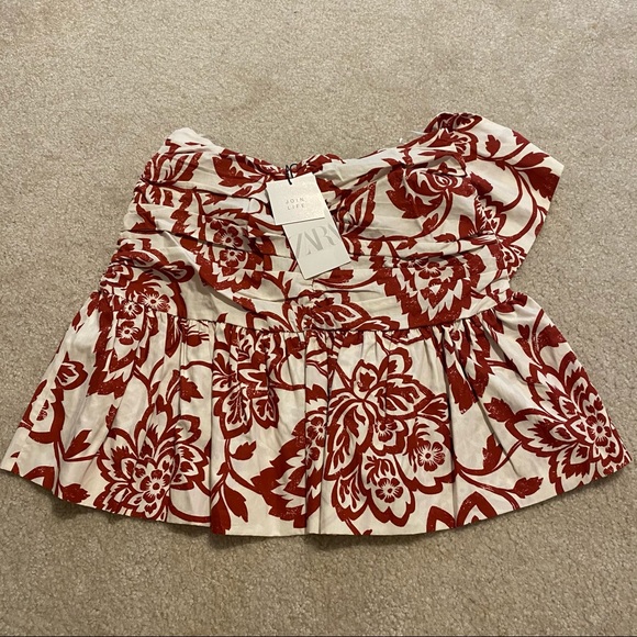 ZARA NWT FLORAL PRINT SKIRT - Picture 12 of 16